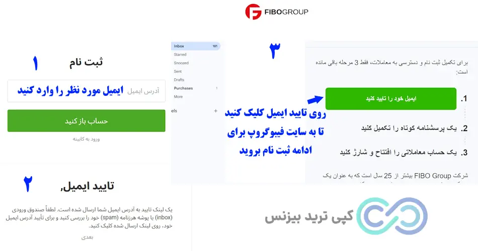 آموزش ثبت نام در بروکر فیبوگروپ - ثبت نام بروکر فیبوگروپ ، ورود به کابین شخصی فیبوگروپ