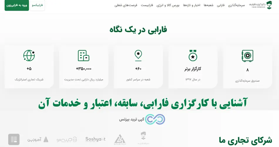 صندوق های سرمایه گذاری کارگزاری فارابی - انواع صندوق های سرمایه گذاری فارابی - لیست صندوق های فارابی