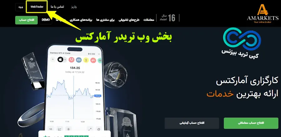 وب تریدر امارکتس