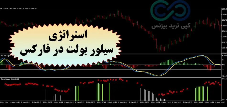 استراتژی سیلور بولت در فارکس🌟حد سود 200 پیپ با اندیکاتور [Crane Scalper]