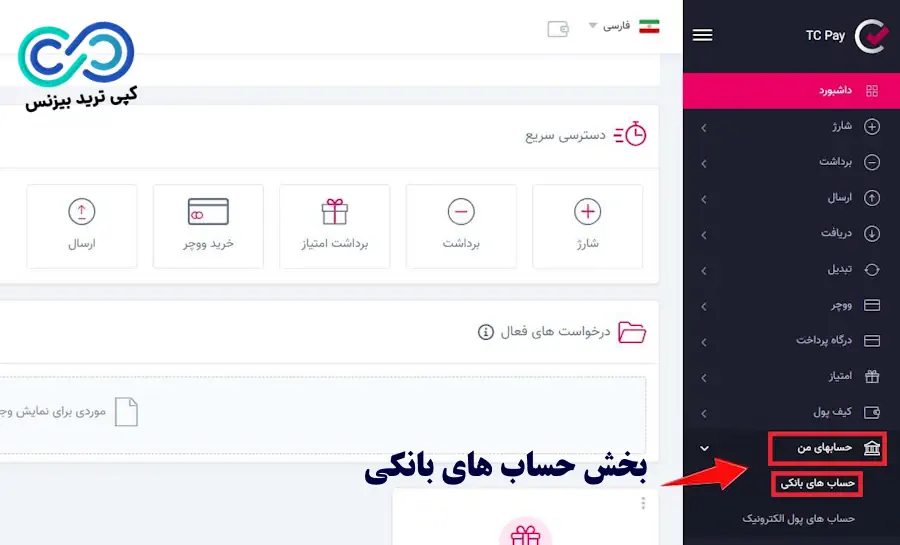 تایید حساب بانکی در تاپ چنج - بانک های مورد تایید در تاپ چنج - تایید حساب بانکی در tcpay