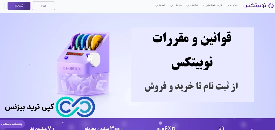 قوانین نوبیتکس، قوانین و مقررات نوبیتکس، قوانین صرافی نوبیتکس، قوانین سایت نوبیتکس