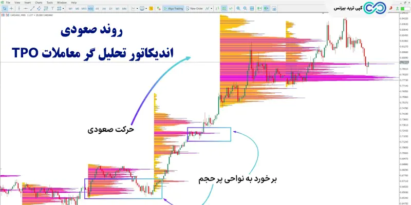 اندیکاتور تحلیل گر معاملات TPO - اندیکاتور TPO trading analyzer