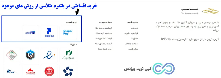 خرید اقساطی طلاسی چگونه است - پلتفرم طلاسی - talasea چیست