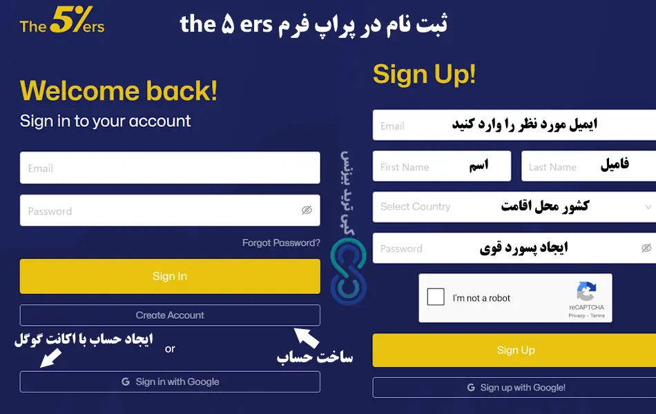 پراپ the5ers - پراپ فرم the 5 ers