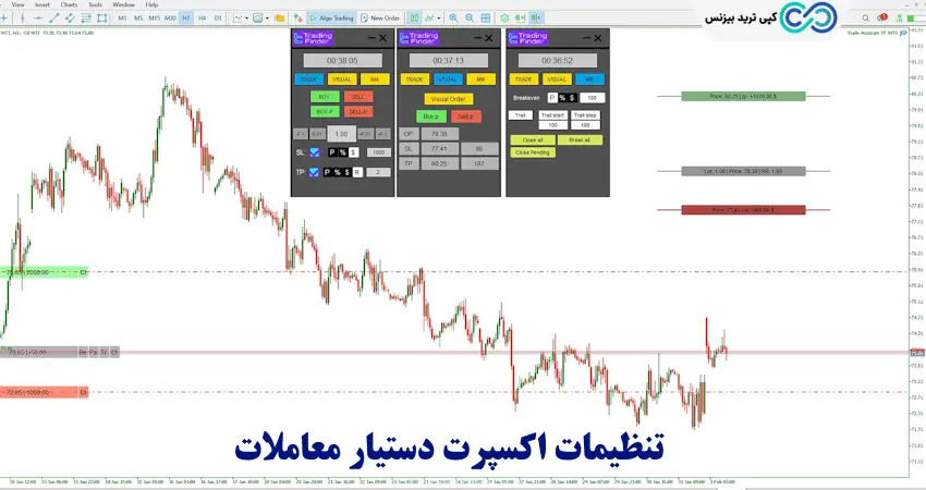 اکسپرت دستیار معاملات - اکسپرت trade assist