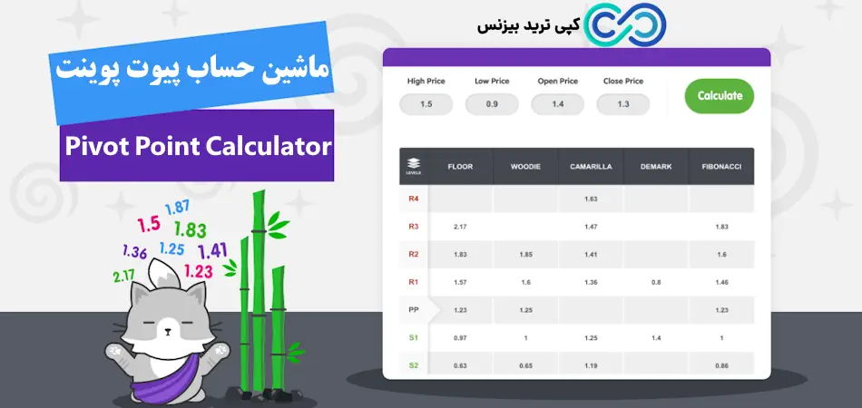 ماشین حساب پیوت پوینت - محاسبه گر پیوت - محاسبه پیوت پوینت