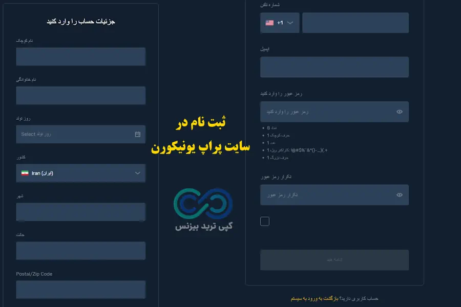 پراپ بروکر یونیکورن - سایت پراپ یونیکورن - بررسی پراپ یونیکورن