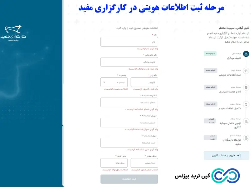 کارگزاری مفید ثبت نام - سایت کارگزاری مفید ثبت نام - چطور در کارگزاری مفید ثبت نام کنم 