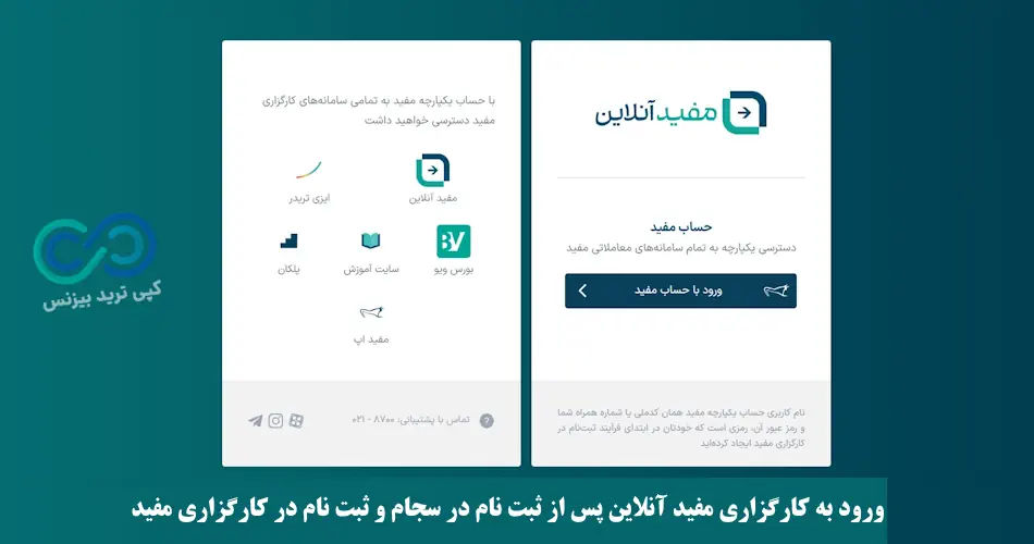 ورود به کارگزاری مفید آنلاین - سامانه مفید آنلاین - کارگزاری مفید آنلاین
